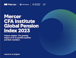 Mercer CFA Institute 2023 GPI report cover