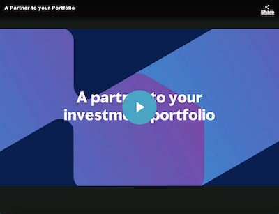 A Partner to Your Portfolio video screen